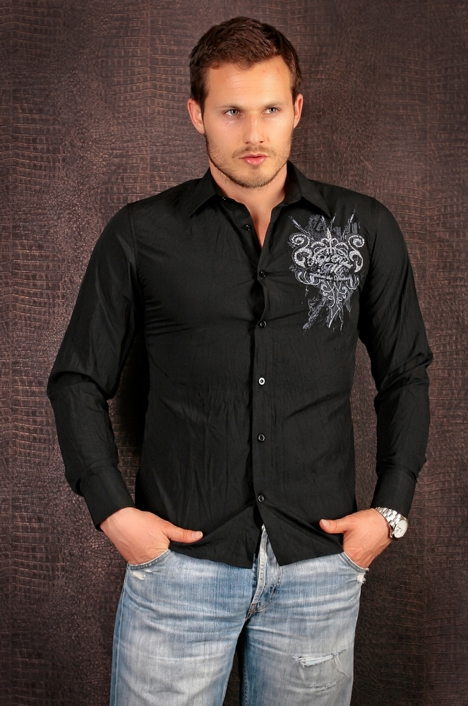 Pánska košeľa Luxury black