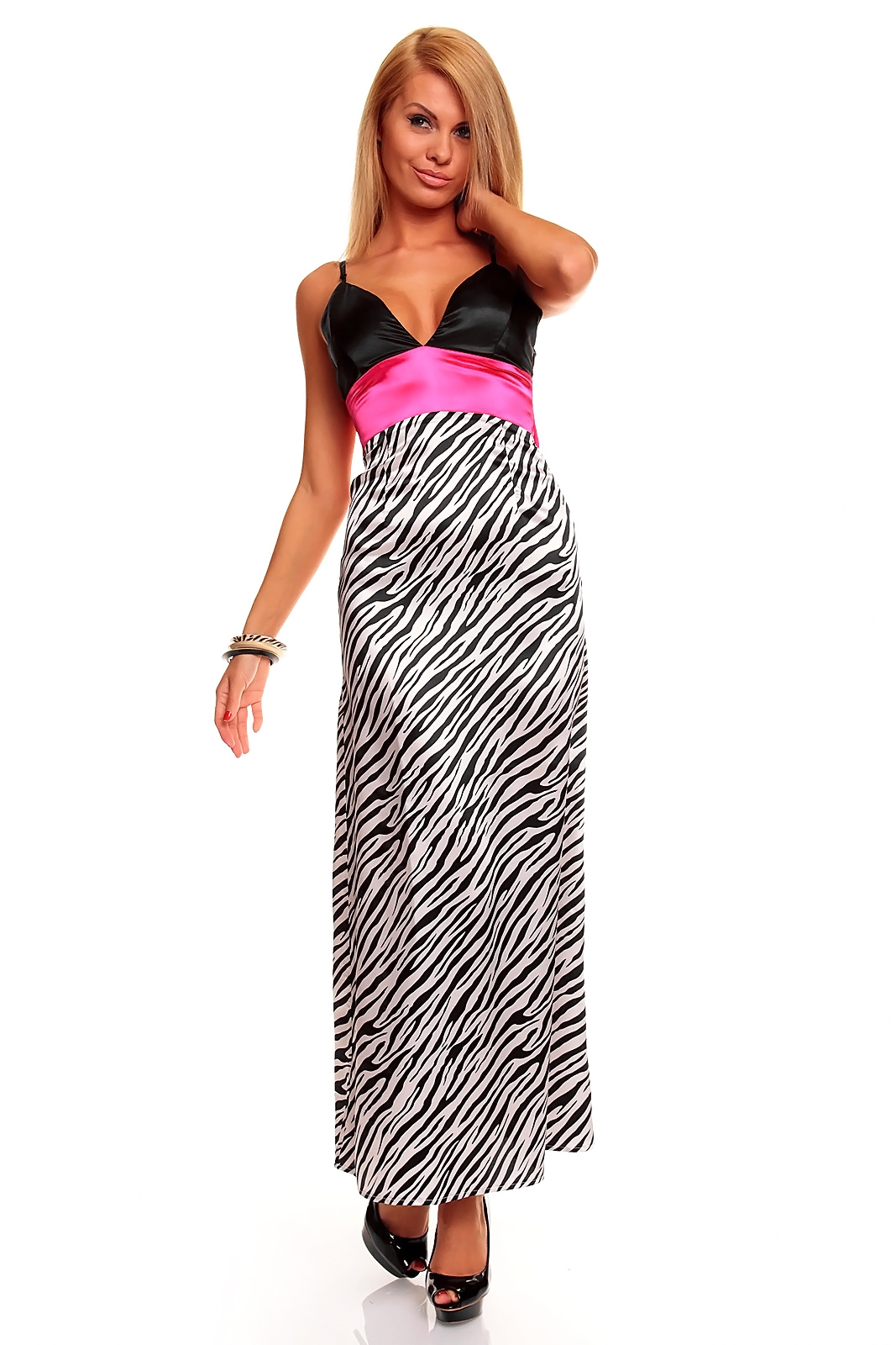 Sexy spoločenské šaty Zebra