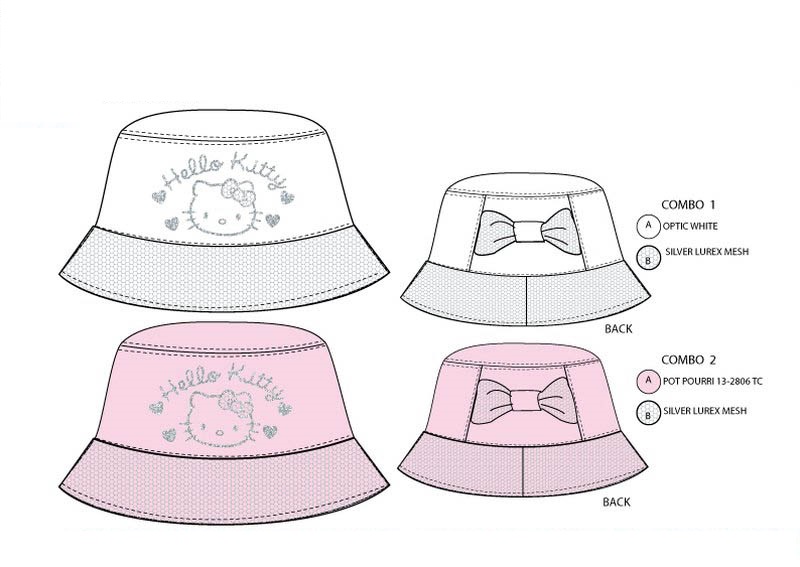 Dievčensky klobúčik Hello Kitty 2-pack